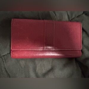 Vintage coach Red Leather wallet